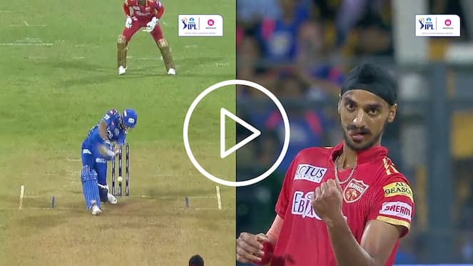 [Watch] When Arshdeep Demolished Stumps Twice Inside An Over To Haunt MI In IPL 2023